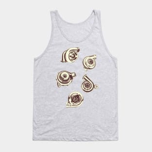 TURBO CHARGER PACK Car part jdm illustration Tank Top